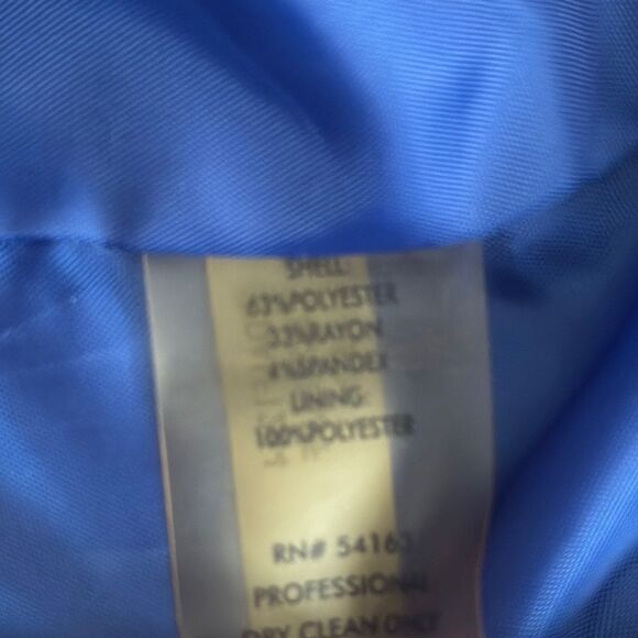 Calvin Klein Royal Blue Sheath Dress with Ruffle Detail - Picture 6 of 6